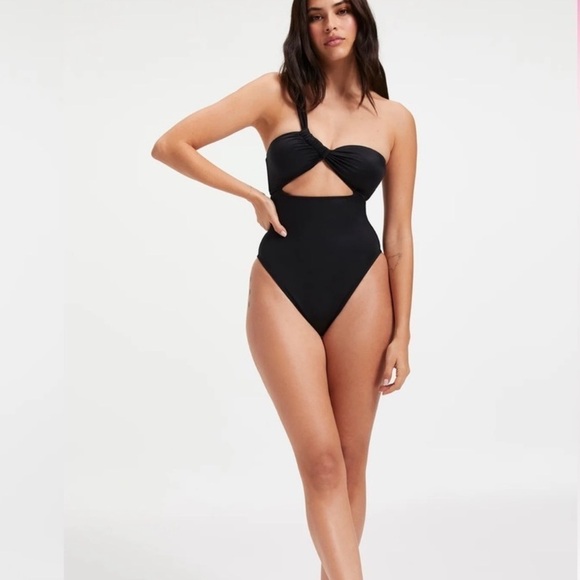 NWT Good American Bali One Piece Swimsuit in Black - Size 5 / 2XL - Picture 3 of 15